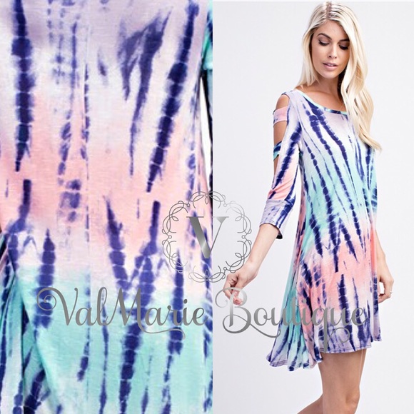 Tie dye slub Knit ladder dress - Picture 3 of 3